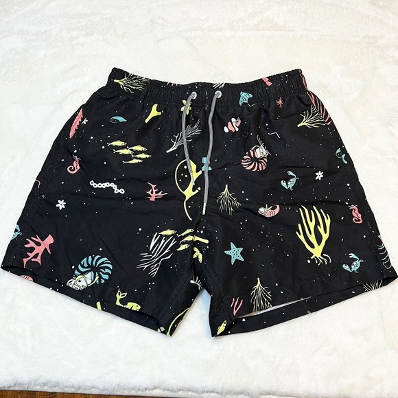 Boardies Other - Boardies Black Ocean Print Swim Trunks Men’s S Lined 5.5 Inch Inseam